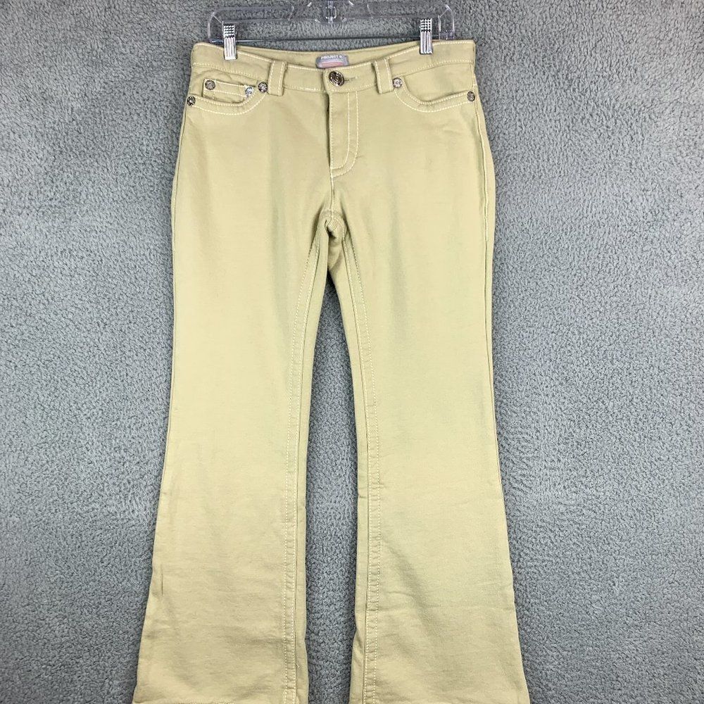 PROJECT G Pants Womens 8 Yellow Bell Bottom Stretchy Jean Style Slacks